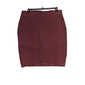Haute Monde 2XL Burgundy Bandage Skirt Pencil Stretchy